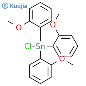 Stannane, chlorotris(2-methoxyphenyl)- structure