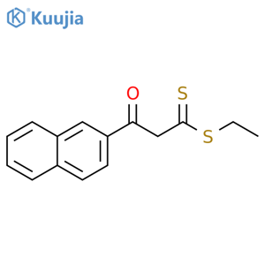 Ethyl β-oxo-2-naphthalenepropane(dithioate) structure