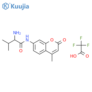 L-Valine 7-Amido-4-methylcoumarin, Trifluoroacetate Salt structure
