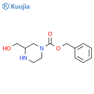4-N-Cbz-2-hydroxymethyl-piperazine structure