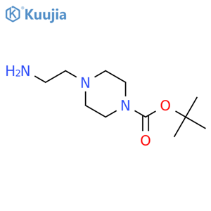 tert-butyl 4-(2-aminoethyl)piperazine-1-carboxylate structure