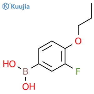 (3-Fluoro-4-propoxyphenyl)boronic acid structure