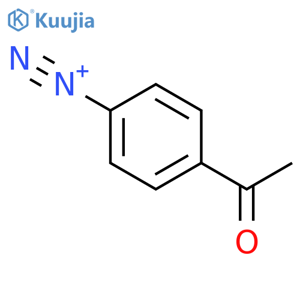 Benzenediazonium, 4-acetyl- structure