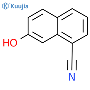 7-Hydroxynaphthalene-1-carbonitrile structure