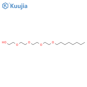 Tetraethylene glycol monooctyl ether structure