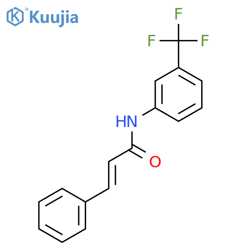 2-Propenamide, 3-phenyl-N-[3-(trifluoromethyl)phenyl]- structure