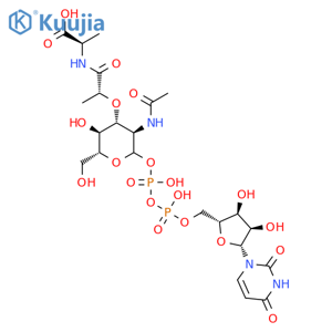 D-Alanine,N-(N-acetylmuramoyl)-, 1'&reg;P'-ester with uridine 5'-(trihydrogen diphosphate) (9CI) structure