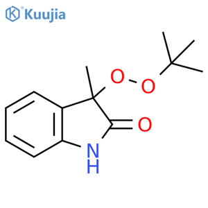 2H-Indol-2-one, 3-[(1,1-dimethylethyl)dioxy]-1,3-dihydro-3-methyl- structure