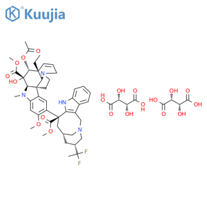 Vinflunine ditartrate structure