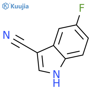 5-Fluoro-1H-indole-3-carbonitrile structure