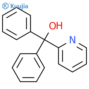 Pyridine-2-yl diphenylmethanol structure