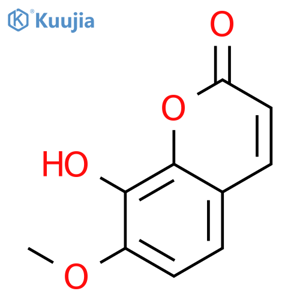 8-Hydroxy-7-methoxycoumarin structure