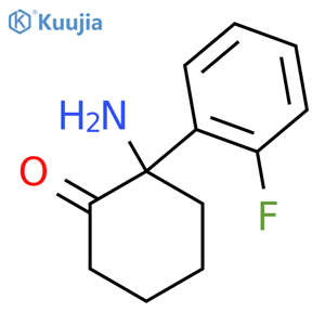 2-Amino-2-(2-fluorophenyl)cyclohexanone structure