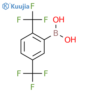 (2,5-bis(trifluoromethyl)phenyl)boronic acid structure