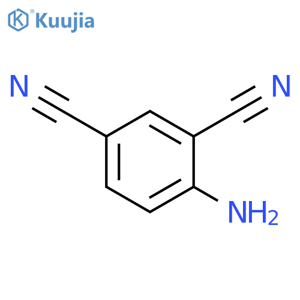 4-aminobenzene-1,3-dicarbonitrile structure
