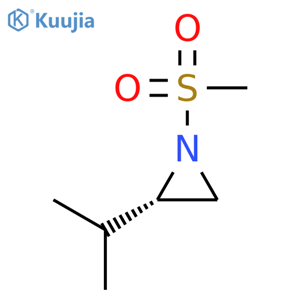 Aziridine,2-(1-methylethyl)-1-(methylsulfonyl)-, (2S)- structure