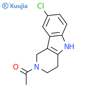 Ethanone,1-(8-chloro-1,3,4,5-tetrahydro-2H-pyrido[4,3-b]indol-2-yl)- structure