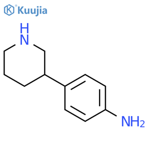 4-(Piperidin-3-yl)aniline structure