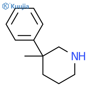 3-methyl-3-phenylpiperidine structure