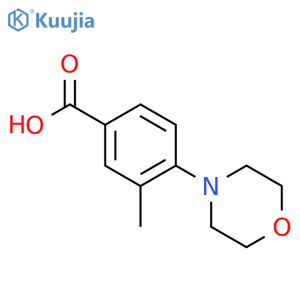 3-methyl-4-(morpholin-4-yl)benzoic acid structure