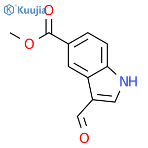 Methyl 3-formyl-1H-indole-5-carboxylate structure