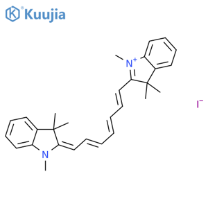 1,1',3,3,3',3'-Hexamethylindotricarbocyanineiodide structure