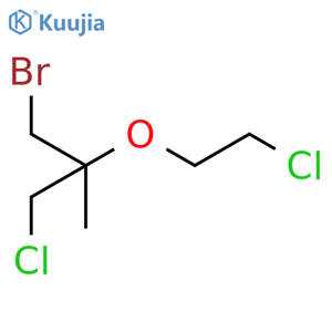 Propane, 1-bromo-3-chloro-2-(2-chloroethoxy)-2-methyl- structure