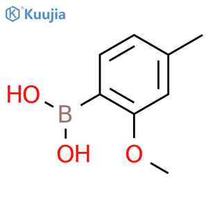 (2-Methoxy-4-methylphenyl)boronic acid structure