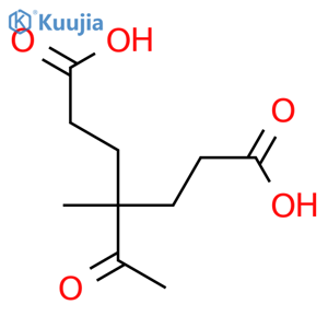 3-Acetyl-3-methylpentane-1,5-dicarboxylic acid structure