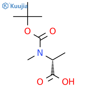 N-(tert-Butoxycarbonyl)-N-methyl-D-alanine structure