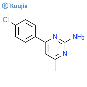 2-Pyrimidinamine,4-(4-chlorophenyl)-6-methyl- structure