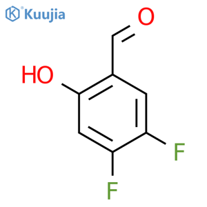 4,5-Difluoro-2-hydroxybenzaldehyde structure