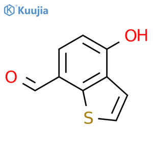 Benzo[b]thiophene-7-carboxaldehyde,4-hydroxy- structure