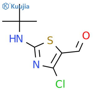 4-Chloro-2-(tert-butylamino)-5-thiazolecarboxaldehyde structure