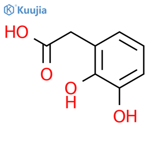 2-(2,3-dihydroxyphenyl)acetic acid structure