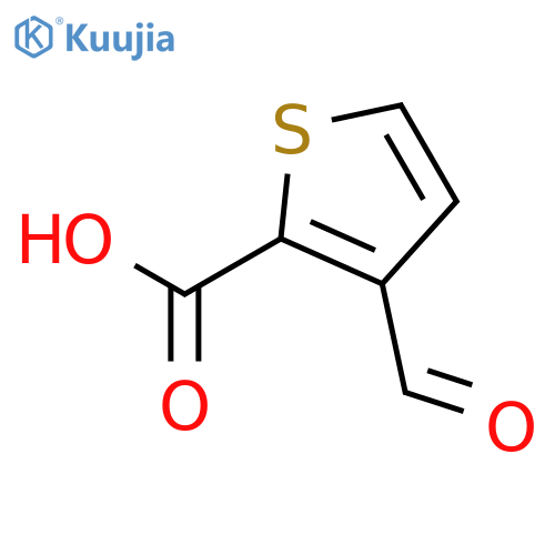 3-formylthiophene-2-carboxylic acid structure