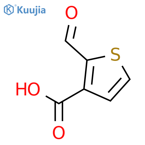 2-Formylthiophene-3-carboxylic acid structure