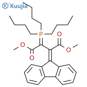 1,4-Dimethyl 2-(9H-fluoren-9-ylidene)-3-(tributylphosphoranylidene)butanedioate structure