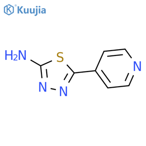 2-Amino-5-(4-pyridinyl)-1,3,4-thiadiazole structure