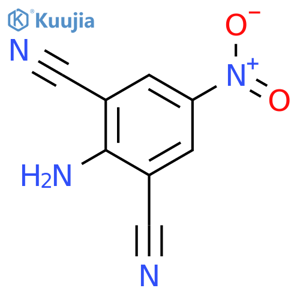 1,3-Benzenedicarbonitrile, 2-amino-5-nitro- structure