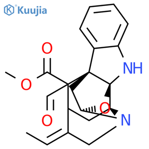 2H,12H-6,12a-Epoxy-2,7a-methanoindolo[2,3-a]quinolizine-14-carboxylicacid, 3-ethylidene-14-formyl-1,3,4,6,7,12b-hexahydro-, methyl ester,(2S,3E,6S,7aS,12aR,12bS,14R)- structure