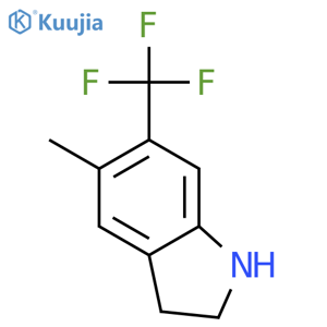 5-Methyl-6-(trifluoromethyl)indoline structure