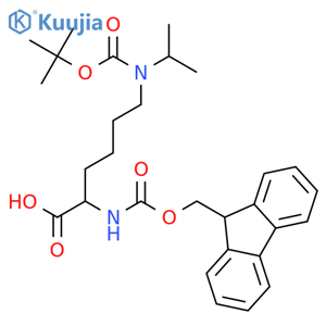 Fmoc-l-lys(boc, ipr)-oh structure