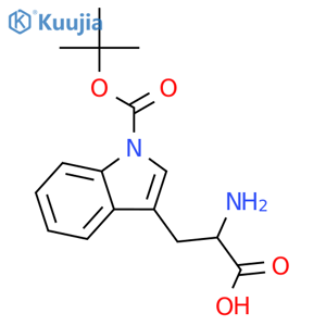 1-(tert-Butoxycarbonyl)-D-tryptophan structure