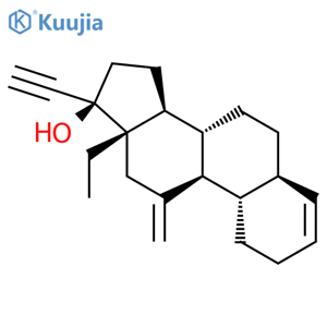 (5α,17α)-13-Ethyl-11-methylene-18,19-dinorpregn-3-en-20-yn-17-ol structure