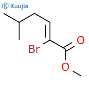 2-Hexenoic acid, 2-bromo-5-methyl-, methyl ester, (Z)- structure