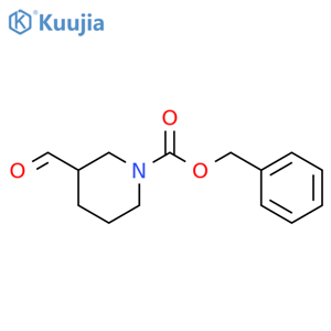 Benzyl 3-formylpiperidine-1-carboxylate structure