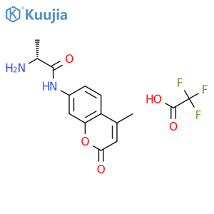 D-Alanine 7-Amido-4-methylcoumarin Trifluoroacetate Salt structure