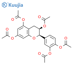 Epicatechin-pentaacetate structure