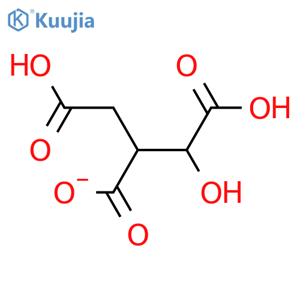 1,2,3-Propanetricarboxylic acid, 1-hydroxy-, ion(1-) structure